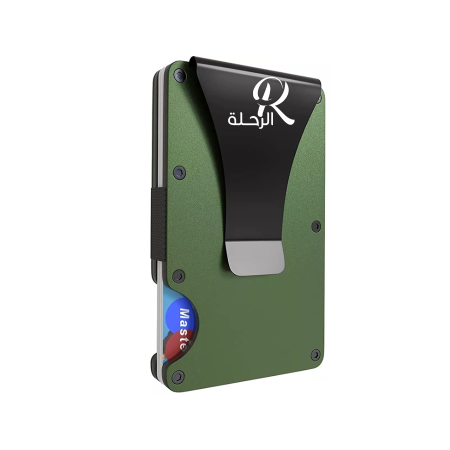 محفظة كارت AL2s المنيوم - اخضر